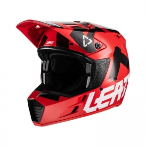 Casco Moto 3.5 JR V22 Rosso: Taglia - M