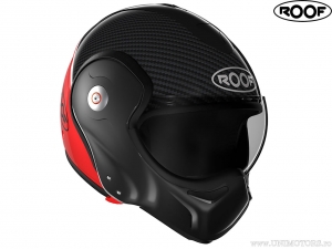 Casco per moto Roof Boxxer Carbon-Red (nero-rosso) - Roof