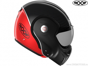 Casco per moto Roof Boxxer Carbon-Red (nero-rosso) - Roof