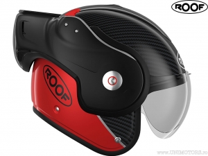 Casco per moto Roof Boxxer Carbon-Red (nero-rosso) - Roof