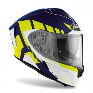 CASCO SCINTILLA AUMENTO BLU/GIALLO MATT: Taglia - XL