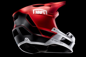 Casco Trajecta All Mountain/Enduro rojo: Talla - SM