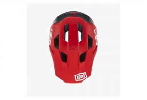 Casco Trajecta All Mountain/Enduro rojo: Talla - SM