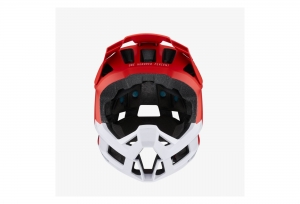 Casco Trajecta All Mountain/Enduro rojo: Talla - SM