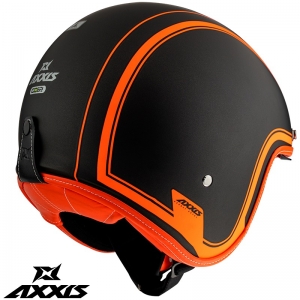 Casque Axxis modèle Hornet SV Royal A4 orange fluorescent mat (lunettes de soleil intégrées) - Orange fluorescent mat, XXL (6