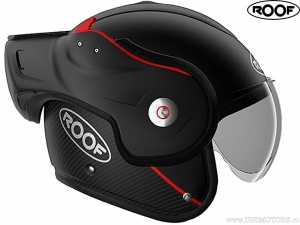 Casque de moto Roof Boxxer Carbon-Matt Black (noir mat) - Roof