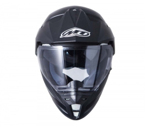 Casque de moto tout-terrain MT Synchrony Duo Sport noir mat avec visière (lunettes de soleil intégrées)