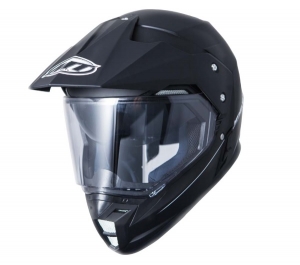 Casque de moto tout-terrain MT Synchrony Duo Sport noir mat avec visière (lunettes de soleil intégrées)