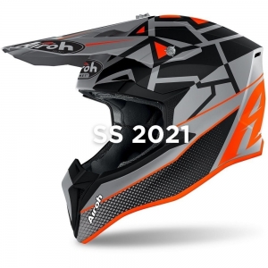 Casque Enduro / Cross pour Enfants - Airoh WRAAP YOUTH MOOD ORANGE MATT: Taille - XS