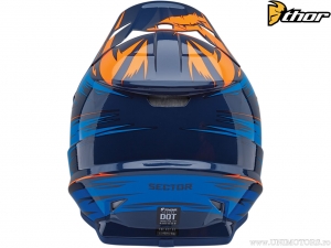 Casque Enduro/Cross Sector Warp (Bleu Marine/Bleu) - Thor