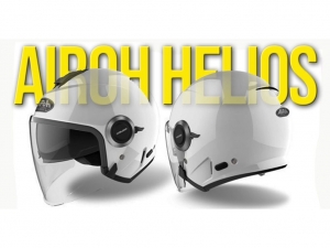 Casque jet (ouvert) Helios blanc brillant: Taille - MC