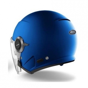 Casque jet (ouvert) Helios bleu mat: Taille - MC