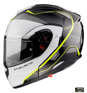 Casque modulaire MT Atom SV Open B3 jaune fluorescent brillant prêt pour Pinlock - Jaune fluorescent brillant, XS (53/54cm)