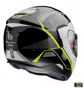 Casque modulaire MT Atom SV Open B3 jaune fluorescent brillant prêt pour Pinlock - Jaune fluorescent brillant, XS (53/54cm)