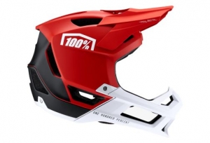 Casque Trajecta All Mountain/Enduro rouge: Taille - SM