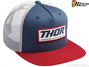 Casquette décontractée Standard Snapback (rouge/blanc/bleu) - Thor