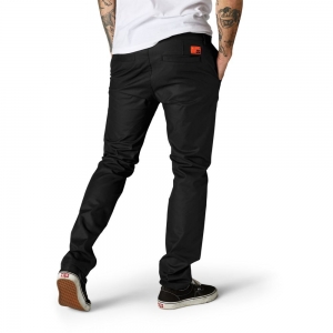 Casual broek Essex Stretch Slim [Zwart]: Maat - 34