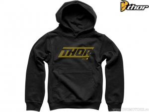 Casual jeugd hoodie (kinderen) Gevoerd (zwart) - Thor