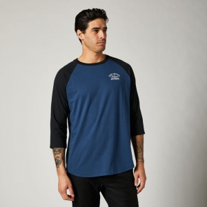 Casual Original Speed 3/4 Sleeve Raglan Shirt [Dark Blue]: Size - L