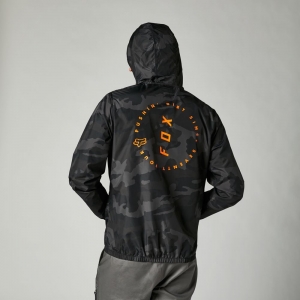 Casual Windbreaker Clean UP Camo [Black Camouflage]: Size - S