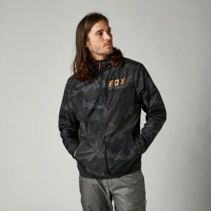 Casual Windbreaker Clean UP Camo [Black Camouflage]: Size - S