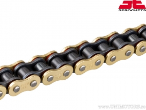 Catena dorata JT O-Ring GB428 HPO / 142 - Aprilia RX 125 4T ABS / FBMondial HPS 125 i CBS / Malaguti XTM 125 Enduro - JT