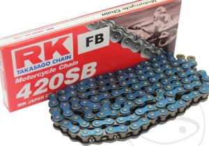 Catena RK BL420 SB / 112 blu - Honda CR 80 R / Husqvarna CR 65 / KTM SX 65 / Sachs MadAss 50 4 marce - RK