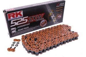 Catena RK XW Ring Arancione 525 ZXW / 108 - Aprilia Dorsoduro 1200 / RST 1000 / RSV 1000 / RSV 1000 R / Cagiva Navigator 1000 - 