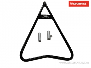 Cavalletto triangolare laterale (completo) nero - AJP PR3 200 MX / Aprilia MXV 450 / Benelli BX 449 Cross / Beta Minicross 107 -