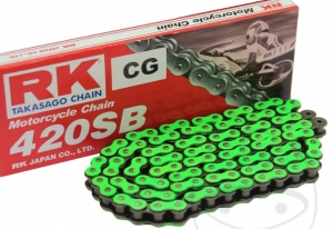 Chaîne standard RK verte 420 SB / 136 - Beeline SM 50 / SMX 50 / SX 50 / CPI SM 50 Supermoto / SMX 50 / SX 50 Supercross - RK