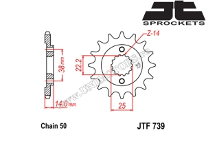 Chain Kit Cagiva Elefant 900 i.e. / Elefant 900 GT i.e. ('90-'93) - (DID / JT)