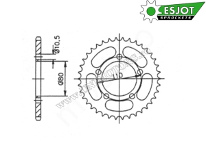 Chain kit - Honda CB 400ND - (DID / JT / Esjot)