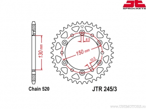 Chain Kit - Honda NX650 M N P R Dominator RD02 ('91-'94) - DID / JT