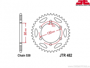 Chain kit - Kawasaki H2 A B C 750 ('72-'75) - DID / JT