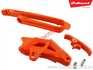 Chain slider set (orange) - KTM EXC / EXC-F / EXC ie / EXC Six Days ('12-'16) / SX 125 / SX 150 / SX 250 2T ('11) - Polisport