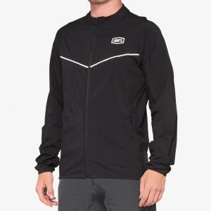 Chaqueta cortavientos MTB Corridor Strech negra: Talla - MD