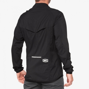 Chaqueta cortavientos MTB Corridor Strech negra: Talla - MD