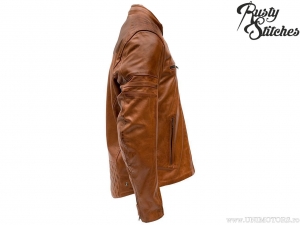 Chaqueta de moto Rusty Stitches Jari Brown (marrón) - Rusty Stitches