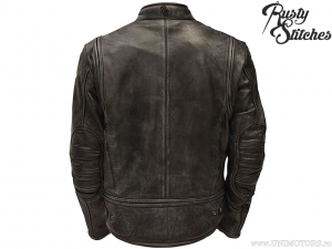 Chaqueta de moto Rusty Stitches Stevie Negro Antracita - Rusty Stitches