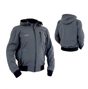 Chaqueta de Motocicleta para Hombres Unik Racing Modelo Softshell SF-01 Color: Gris - Gris, XL