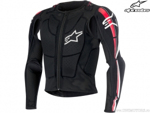 Chaqueta de protección Enduro/Cross Bionic Plus (Negro/Blanco/Rojo) - Alpinestars