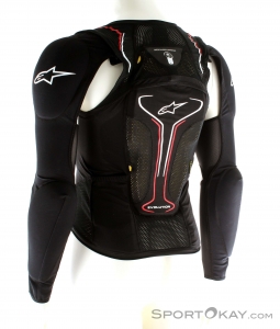 Chaqueta de protección Enduro/Cross Evolution LS negro/blanco/rojo: Talla - XL