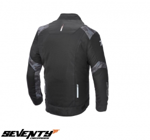 Chaqueta de verano de carreras para hombres modelo Seventy SD-JR52 color: negro/camuflaje