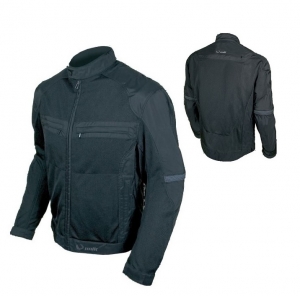 Chaqueta (motocicleta) para hombres Unik Racing modelo VZ-04 color: negro - Negro, XXL