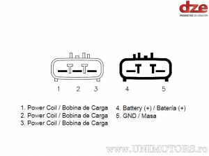 Charging Relay Can AM Commander / Outlander / Outlander MAX / Renegade / Honda TRX 680 / TRX 500 / Polaris Ranger / RZR - (DZE)