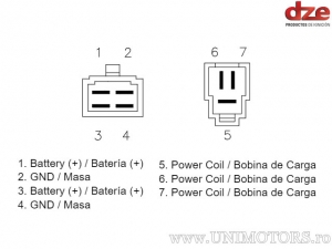 Charging relay - Ducati Hypermotard / Monster / Multistrada / Superbike / Supersport / Sportclassic - DZE