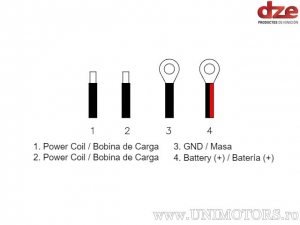 Charging relay - Harley Davidson (12V / 35A / single-phase) - DZE