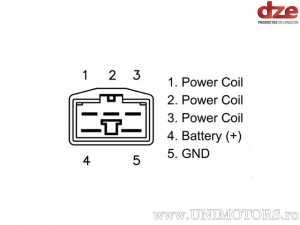 Charging relay Honda CB 500 / XLV 125 Varadero / VT 125 / CBR 600 F / FES 125 / FES 150 Pantheon / Aprilia RXV / SXV - (DZE)