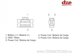 Charging Relay - Honda CMX C 250 ('01-'09) / CMX 250 C ('12-'16) - DZE