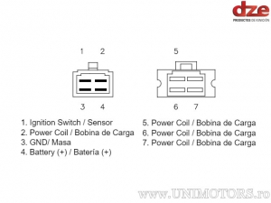 Charging Relay - Kawasaki KZ 1300 ('79-'81) / KZ 1300 Touring ('80) - DZE